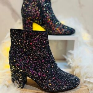 Colorful Speckled Ankle Boots